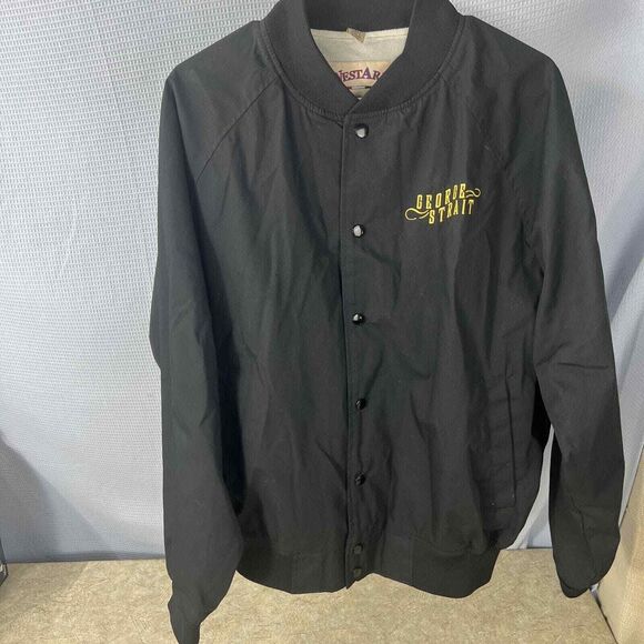 2003 VINTAGE George Strait Honkytonkville USA Country Music Western Jacket L - Picture 4 of 16